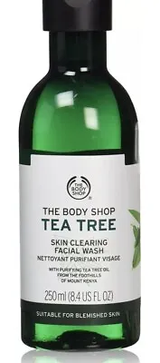 The Body Shop Tea Tree Facial Wash 250 Ml Acne Prone Skin Clear NEW • £14.99