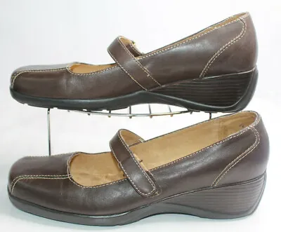 Natural Soul By Naturalizer Womens 9M Addie Mary Jane Shoes Brown Leather  • $34.99