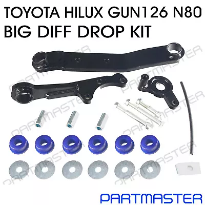 For Toyota Hilux GUN126 N80 4WD 30mm Diff Drop Kit Big Lift 2  3  4  Direct Bolt • $275