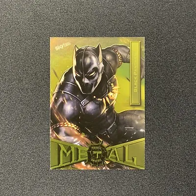 2021 Marvel Metal Spider-Man Universe Black Panther Yellow FX Variation • $10.24