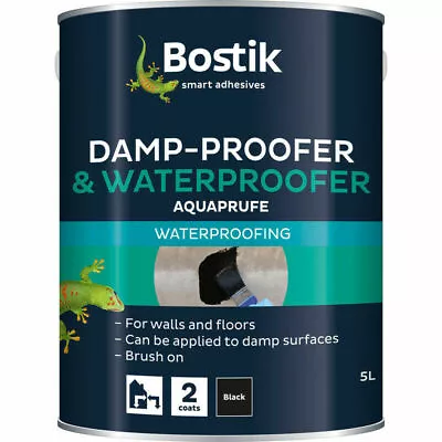 Bostik Waterproofer | Damp-Proofer Water Proofing Paint Bitumen Coating 2.5 L • £22.88