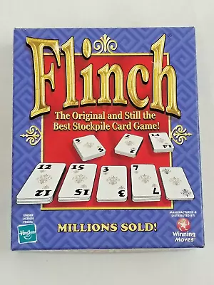 Flinch Original Stockpile Card Game Vintage 1998 Hasbro #1024 Card Tray In Box • $14.90