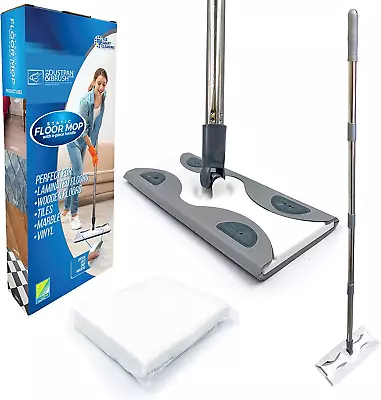£16.48 • Buy Static Floor Wipes Mop, Flat Mop With Disposable Floor Wipes For Quick And Floor