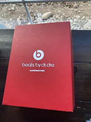 Monster Beats By Dr Dre Headphones Black + CASE Manual- NEEDS EAR PADS • $40