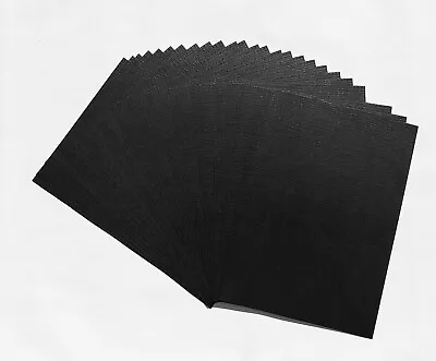 25 X Kanban Textured Black Card - Double-sided (220gsm) - Just 20p Each! (18) • £5