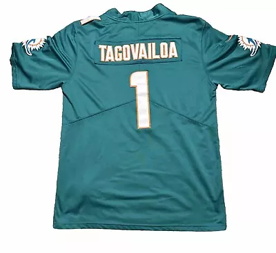 Tua Tagovailoa Miami Dolphins Jersey Size M Nike Aqua #1  NFL On Field • $30