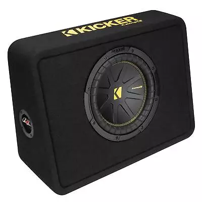 Kicker 50TCWC104 CompC 10  Subwoofer In Thin Profile Enclosure 4-Ohm • $134.97