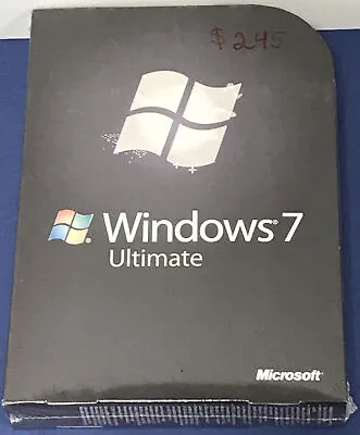 Microsoft Windows 7 Ultimate 32 Bit And 64 Bit Discs Included New Sealed In Box • $274.99