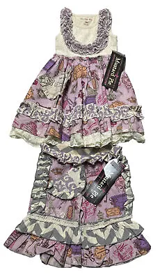 Mustard Pie Gwendolyn Twirl Dress With Lavender Crops 2PC Outfit 18M NWT • $17.49