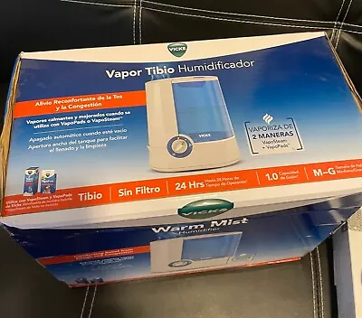 Vicks Warm Mist Humidifier 1 Gallon VWM845 Filter - New In The Box • $29.99