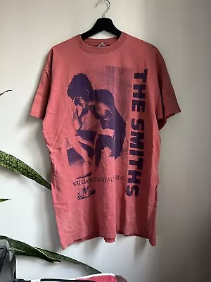 THE SMITHS VTG 90s T-SHIRT BAND HOMEMADE FAN ART MORRISSEY MUSIC RARE • $250