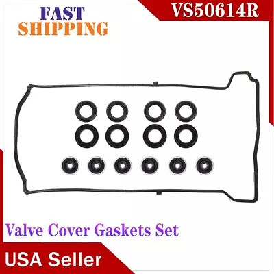 VISVIC VS50614R Valve Cover Gasket For Acura RSX Honda Civic K20A3 K20Z1 K20Z3 • $18.94