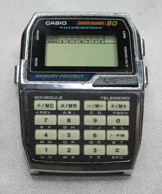 CASIO DATA BANK 80 DBC-810 Quartz Digital Men's Watch Repair Or Parts • £23.13