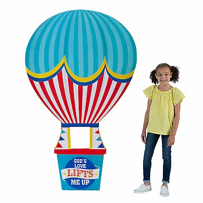 Faith Carnival Hot Air Balloon Stand Up Party Decor 1 Piece • $40.50