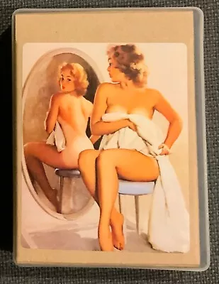 Erotic Playing Cards In Hard Shell Protective Case - Elvgren  Playboy Images • $27.77