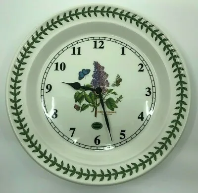 £29.19 • Buy Portmeirion Botanic Garden 10.5  Wall Clock Garden Lilac Syringa Vulgaris