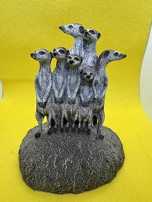 1988 Meerkats Figurine By Aus-Ben Studios For The Smithsonian Cold Cast Bronze • $27