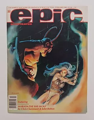 Epic Illustrated #10 Magazine February 1982 Marada The She Wolf Vg+ • $9.45