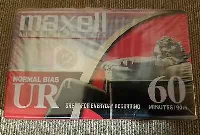 Maxwell UR 60 Minute Blank Audio Cassette Tape Normal Bias NEW SEALED • $7.95