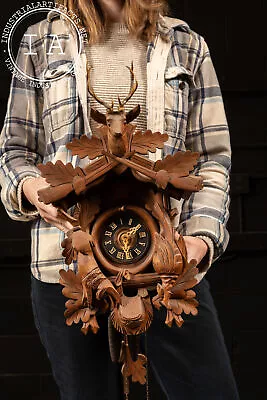 Vintage Black Forest 8-Day Cuckoo Clock • $1375