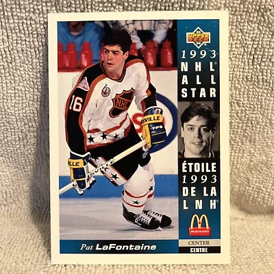 1993-94 UPPER DECK-MCDONALDS-NHL ALL-STAR #McD-18 PAT LaFONTAINE • $0.73