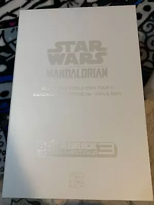 MEDICOM TOY BE＠RBRICK THE MANDALORIAN CHROME Ver. 100％ & 400％ Star Wars JAPAN • $225