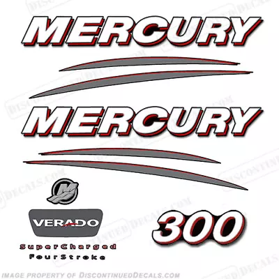 Fits Mercury 300hp Verado Decal Kit - Straight • $109.95