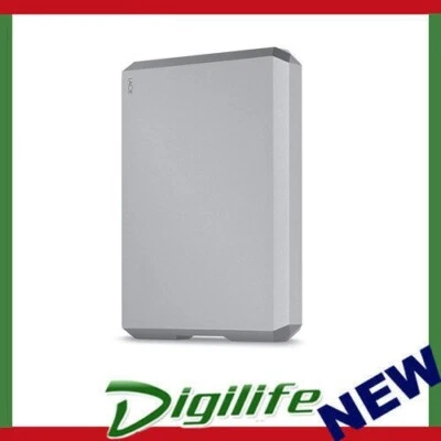 $298 • Buy LaCie 5TB Mobile Drive USB Type-C Portable Hard Drive - Moon Silver