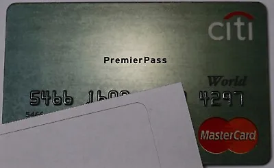 Expired Citi Credit Card Premier Pass World Master Card • $14.99