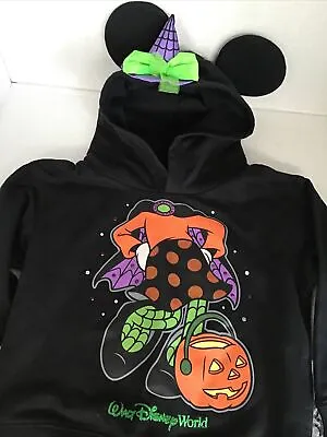 Disney World Halloween MINNIE Hoodie Sweatshirt Size XXS 3t 4t Kids NWT  SO CUTE • $23.90