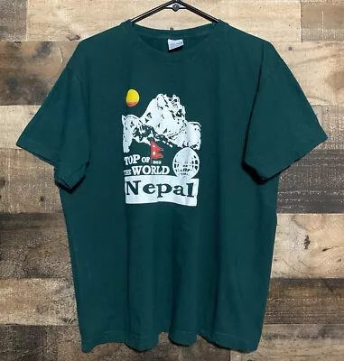 Vintage Mt. Everest Top Of The World Nepal T-Shirt Size M • $24.99