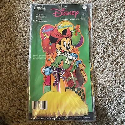 Eureka Minnie Mouse Honeycomb Birthday Decoration Vintage Walt DISNEY • $4.95