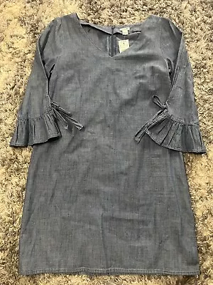 J Crew Chambray Blue Dress Sz 10 NWT • $17.10