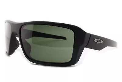 $159 • Buy Oakley Double Edge 9380-01 Matte Black Men Sports UV Protect Wrap Sunglasses
