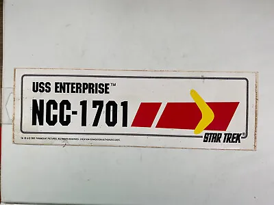 $19.99 • Buy Vintage Star Trek 1993 USS ENTERPRISE NCC-1701  Bumper Sticker