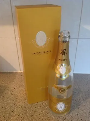 £18 • Buy Empty  Louis Roederer Cristal Champagne 2009 With Box Man Cave Bar