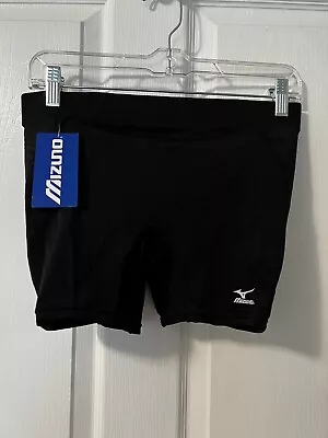 New Mizuno Low Rise Womens Black Sliding Shorts Athletic Softball Size  L • $11.25