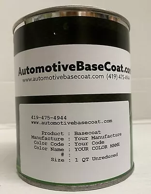 FORD/LINCOLN/MERCURY BASECOAT PAINT **UNREDUCED** PICK YOUR COLOR- 1 Quart • $99.16