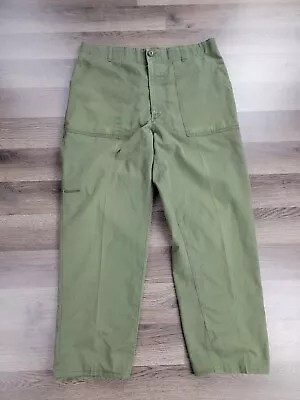 Vintage Military OG-507 Utility Trousers Pants Mens Durable Press USA SZ 34x27 • $39.95