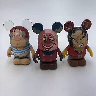 (Lot Of 3) Vinylmation Villains Series Smee Gaston Coachman 3  Figures • $20