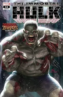 The Immortal Hulk #34 Inhyuk Lee Zombies Variant By Marvel Comics 2020 • $7.50