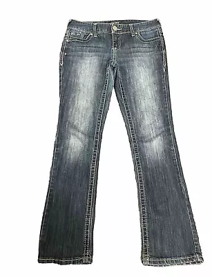 Maurices Women Jeans 1/2 Short Med Wash Boot Cut  • $4