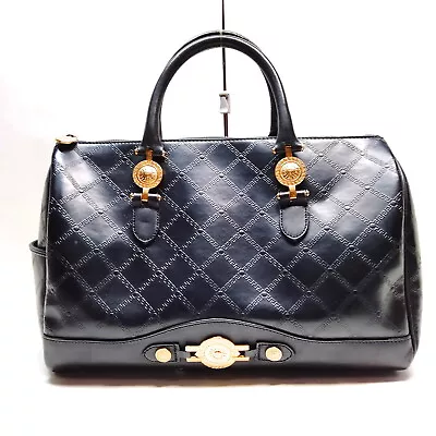 VERSACE Hand Bag  Black PVC 2650915 • $0.99