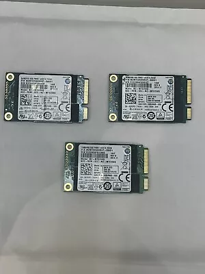 3x Joblot Samsung 256GB SSD PM851 MSATA ALL TESTED AND WORKING • £50