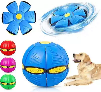 Flying Saucer Ball Outdoor Decompression Magic Ufo Deformed Balls Kids Pet Toy﹤ • £11.79