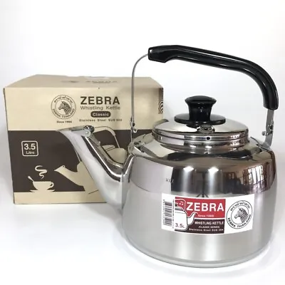 AGA Style Solid Stainless Steel 20cm 3.5 L Classic Stove Top Whistling Kettle • £49.99