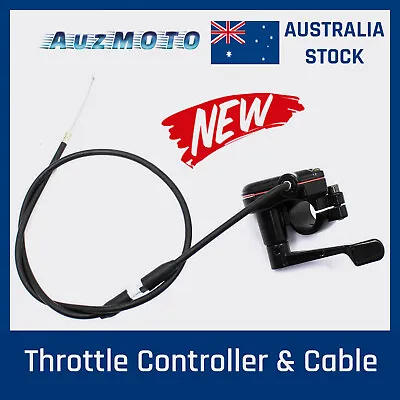 Thumb Throttle Accelerator + Cable 49cc 50cc 110cc 125cc ATV Quad Bike Buggy AU • $17.95