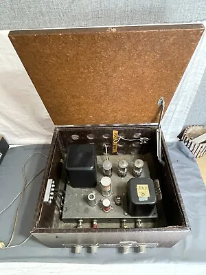 Vintage HEATHKIT A-9B Mono Tube Amplifier Faux Alligator Skin Case A-9c LISTED 2 • $289.99