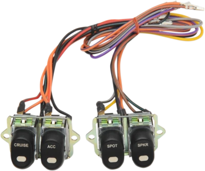 $135.95 • Buy Drag Specialties Black Rocker Inner Fairing Switch Kit 96-13 Harley Electra FLHT