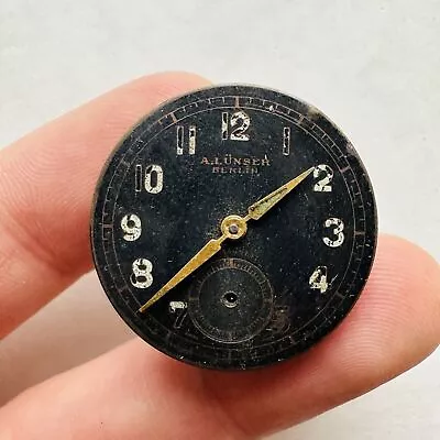 RARE WWII A.Lunser Berlin DH 40’s Watch MOVEMENT + Dial Military WW2 German... • $159.50